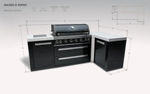 Load image into Gallery viewer, MONT ALPI 805 BLACK STAINLESS STEEL ISLAND WITH A 90-DEGREE CORNER-MAi805-BSS90