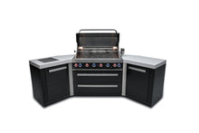Load image into Gallery viewer, MONT ALPI 805 BLACK STAINLESS STEEL ISLAND WITH 45-DEGREE CORNERS-MAi805-BSS45