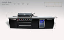 Load image into Gallery viewer, MONT ALPI 805 BLACK STAINLESS STEEL ISLAND WITH A BEVERAGE CENTER-MAi805-BSSBEV