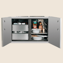 Load image into Gallery viewer, Summerset 36" 2-Drawer Dry Storage Pantry & Enclosed Cabinet Combo