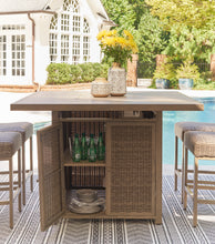 Load image into Gallery viewer, Walton Bridge Signature Design by Ashley Fire Pit Pub Table
