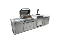Load image into Gallery viewer, MONT ALPI 4-BURNER DELUXE ISLAND WITH A KEGERATOR-MAi400-DKEG