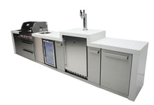 Load image into Gallery viewer, MONT ALPI 4-BURNER DELUXE ISLAND WITH A KEGERATOR AND A BEVERAGE CENTER-MAi400-DKEGBEV