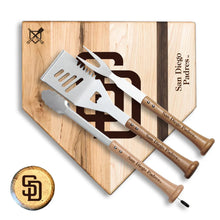 Load image into Gallery viewer, 4-Piece Silver Slugger Baseball BBQ Tools