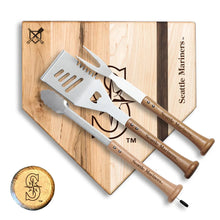 Load image into Gallery viewer, 4-Piece Silver Slugger Baseball BBQ Tools
