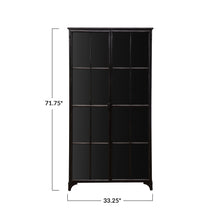 Load image into Gallery viewer, Metal Cabinet w/Glass Doors