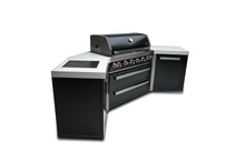 Load image into Gallery viewer, MONT ALPI 805 BLACK STAINLESS STEEL ISLAND WITH 45-DEGREE CORNERS-MAi805-BSS45