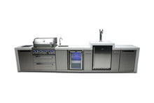 Load image into Gallery viewer, MONT ALPI 4-BURNER DELUXE ISLAND WITH A KEGERATOR AND A BEVERAGE CENTER-MAi400-DKEGBEV