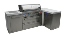 Load image into Gallery viewer, MONT ALPI 6-BURNER ISLAND WITH A 90-DEGREE CORNER-MAi805-90