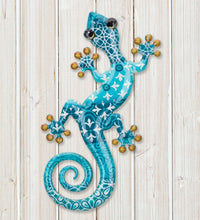 Load image into Gallery viewer, Luster Gecko Wall Decor 8" - Blue
