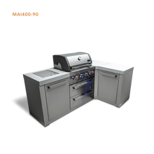 Load image into Gallery viewer, Mont Alpi 4-Burner Island w/90 Degree Corner
