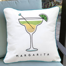 Load image into Gallery viewer, Rightside Design - Cocktail Hour-Margarita Indoor/Outdoor Pillow
