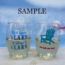 Load image into Gallery viewer, Wine-Oh! - PICKLEBALL SAYINGS Shatterproof Wine Glasses
