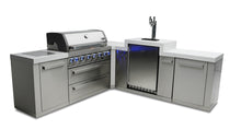 Load image into Gallery viewer, MONT ALPI 6-BURNER ISLAND WITH A KEGERATOR-MAi805-90KEG
