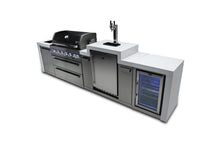 Load image into Gallery viewer, Mont Alpi 6-burner Deluxe Island with a kegerator and fridge cabinet-MAi805-DKEGFC
