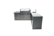 Load image into Gallery viewer, Mont Alpi 805 Deluxe Island with a 90 Degree Corner and Beverage Center-MAi805-D90BEV
