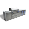 Load image into Gallery viewer, MONT ALPI 6-BURNER DELUXE ISLAND WITH A BEVERAGE CENTER AND FRIDGE CABINET-MAi805-DBEVFC-

