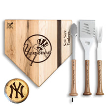 Load image into Gallery viewer, 4-Piece Silver Slugger Baseball BBQ Tools
