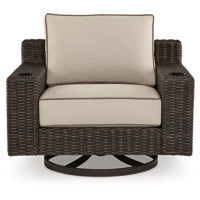 Load image into Gallery viewer, Coastline Bay Outdoor Swivel Lounge with Cushion

