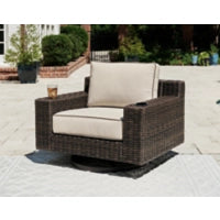 Load image into Gallery viewer, Coastline Bay Outdoor Swivel Lounge with Cushion
