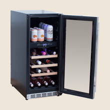 Load image into Gallery viewer, Summerset 15" 3.2 Cu. Outdoor Wine Cooler - Dual Zone
