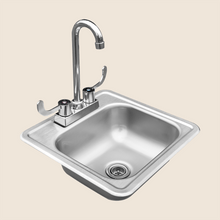 Load image into Gallery viewer, Summerset 15" Drop-In Sink &amp; Hot/Cold Faucet
