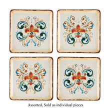 Load image into Gallery viewer, Supreme Housewares - Tuscany Melamine 5 3/4" Plate - Set/4
