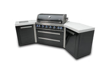 Load image into Gallery viewer, MONT ALPI 805 BLACK STAINLESS STEEL ISLAND WITH 45-DEGREE CORNERS-MAi805-BSS45
