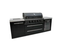 Load image into Gallery viewer, MONT ALPI 805 BLACK STAINLESS STEEL ISLAND WITH A FRIDGE CABINET-MAi805-BSSFC
