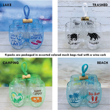 Load image into Gallery viewer, Wine-Oh! - PICKLEBALL SAYINGS Shatterproof Wine Glasses
