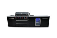 Load image into Gallery viewer, MONT ALPI 805 BLACK STAINLESS STEEL ISLAND WITH A BEVERAGE CENTER-MAi805-BSSBEV
