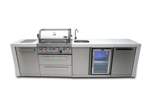 Load image into Gallery viewer, MONT ALPI 4-BURNER DELUXE ISLAND WITH A BEVERAGE CENTER-MAi400-DBEV

