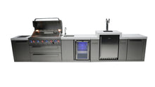 Load image into Gallery viewer, MONT ALPI 6-BURNER ISLAND WITH A KEGERATOR AND A BEVERAGE CENTER-MAi805-KEGBEV
