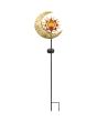 Load image into Gallery viewer, Filigree Sun Moon Solar Stake
